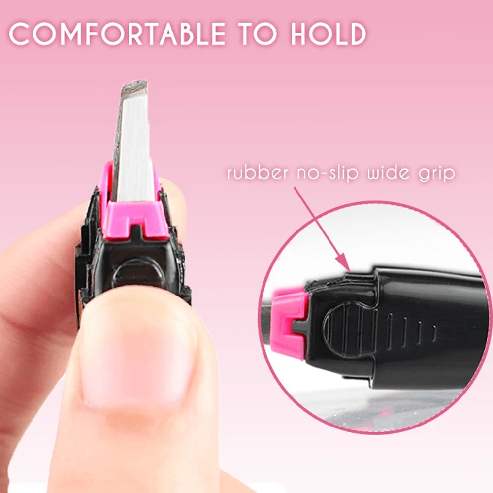 Pinzas para cejas retráctiles, automáticas, maquillaje para cejas, herramienta de depilación cosmética KG66