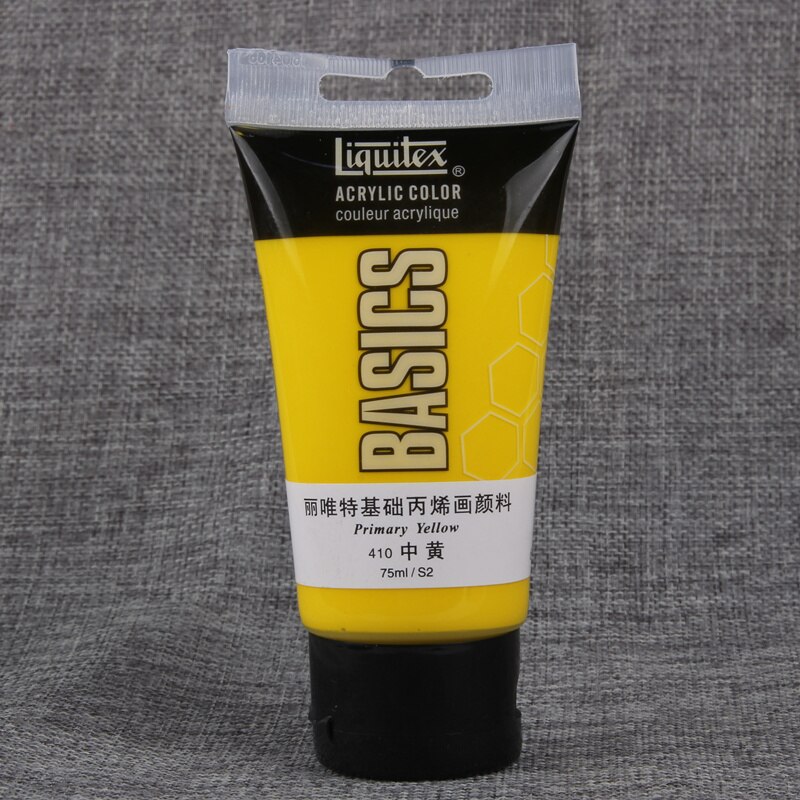 1 tube akrylmaling pigment negle væg maling kunst hånd 75ml 3d effekt maling pigment: Citrongul