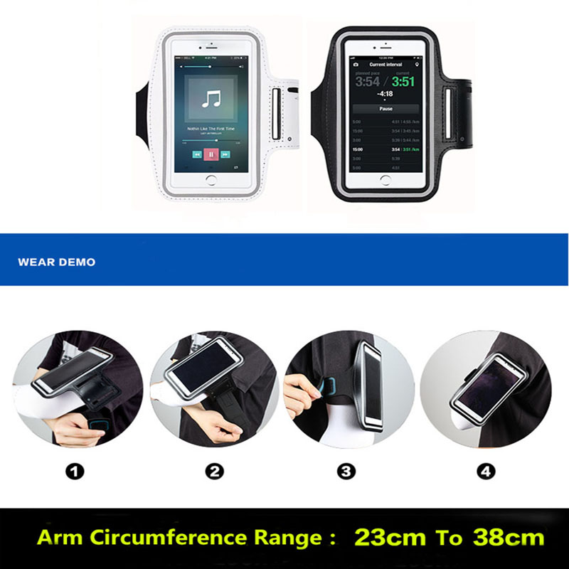 Waterdichte Gym Sport Running Armband Voor Iphone 11 Pro Max 8 7 6 6 S 8 Plus X Xs Max xr Samsung Telefoon Case Cover Holder Armband