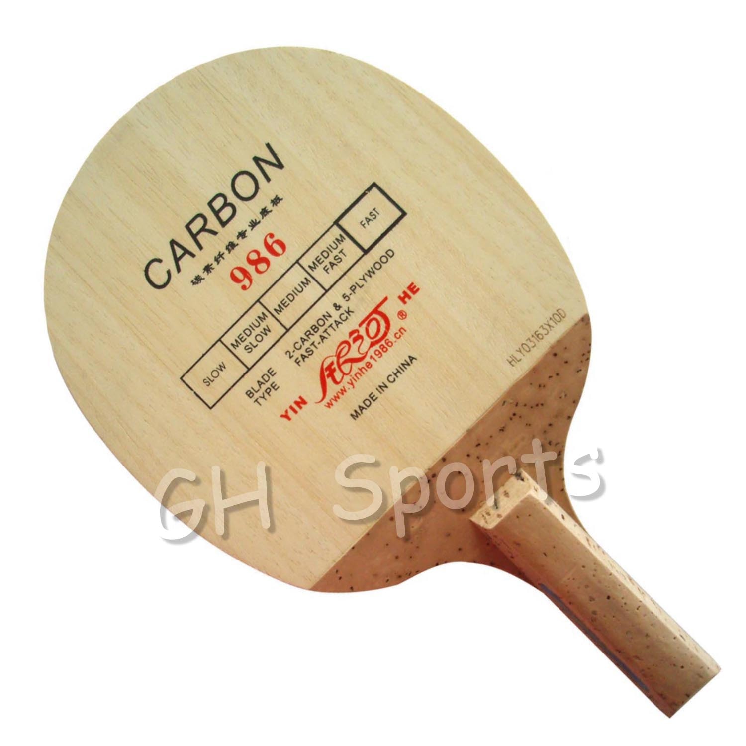 Galaxy Milky Way Yinhe 986 Carbon Fast-Attack Table Tennis Blade Japanese penhold for PingPong Racket