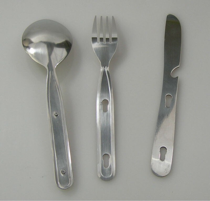 3 st Rvs Chaw set grote lepel/diner set/cutterly set