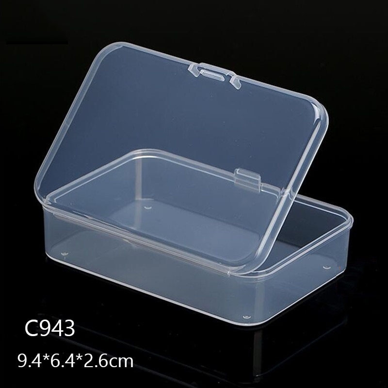 Many Sizes Transparent plastic box Storage Collections Item packaging box portable case Mini Case Clear Small Tools Box