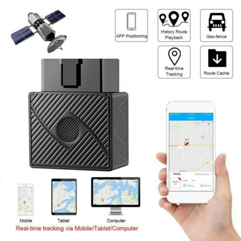 Obd/Obd2 Gsm rastreador Gps para coche Gprs Lbs/localizador de posición Gps seguimiento en tiempo Real alarma de sobrevelocidad geovallas