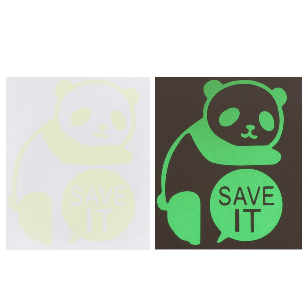 1 Pc Cartoon Schakelaar Sticker Tl Kat Sticker Fairy Moon Star Panda Lichtgevende Sticker Kinderkamer Decor Home Decor: Panda