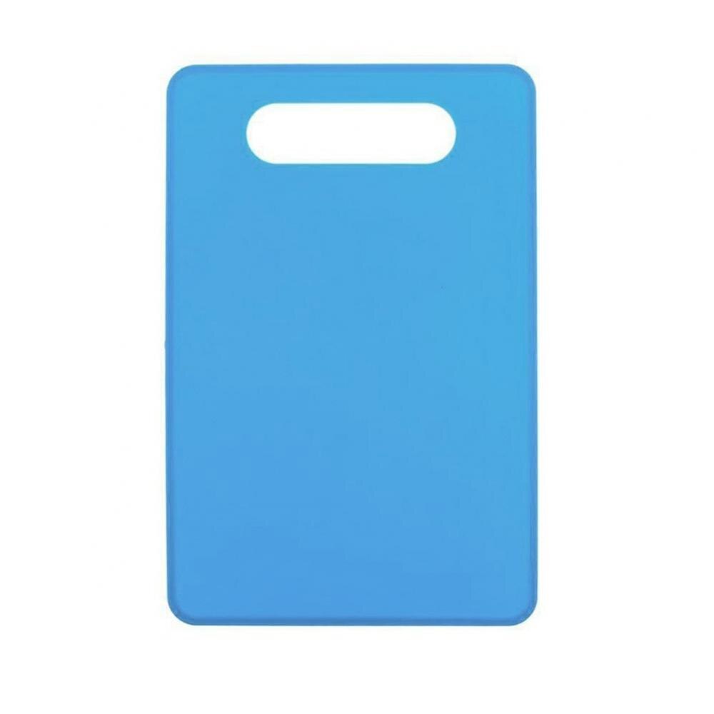 Board Non-slip Chopping Block Kitchen Solid Color Cutting Plate Cooking Tool: Blue