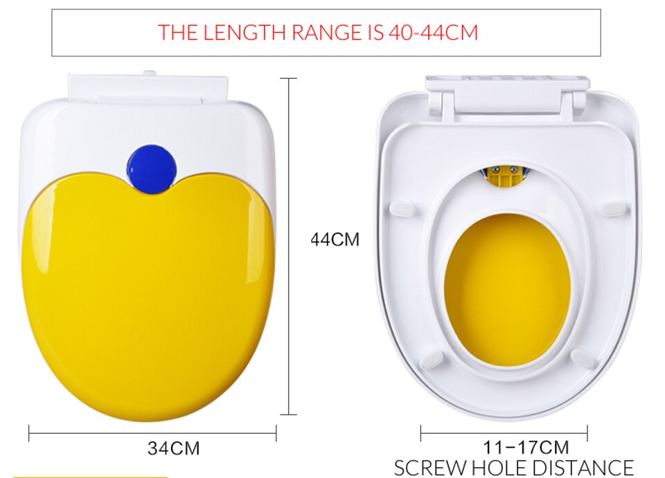 V Type Replacement Slow-Close Toilet Seat Lid Set White Household Antibacterial Quick Release Bathroom Toilet Seats Cover Plate