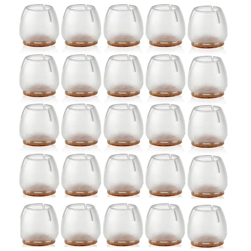 Shgo  -64- pack stoelpootdoppen siliconen vloerbeschermer ronde meubeltafelpoothoezen