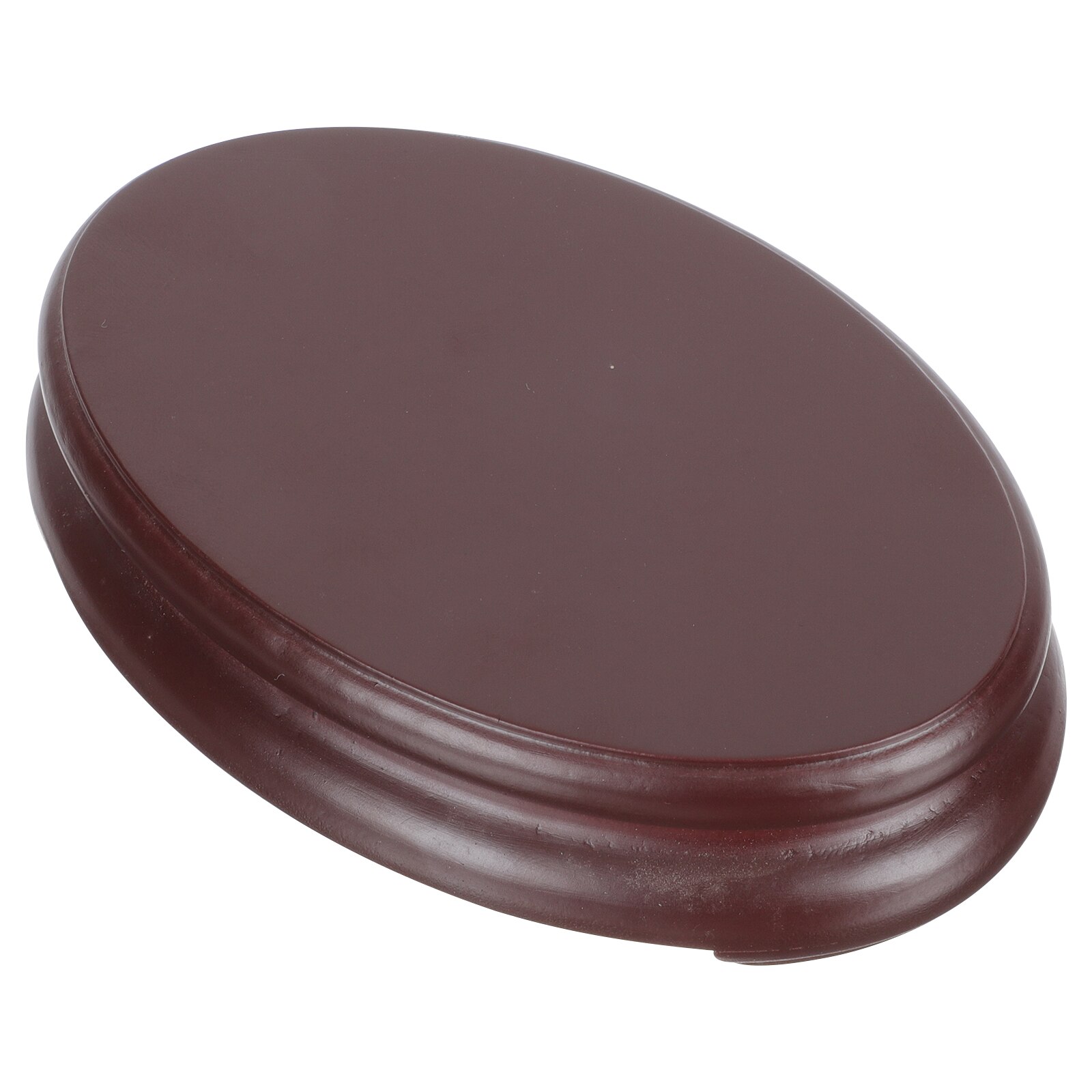 Flower Vase Pedestal Versatile Wooden Base DIY Oblong Base Statue Holder for Home Shop Office: Default Title