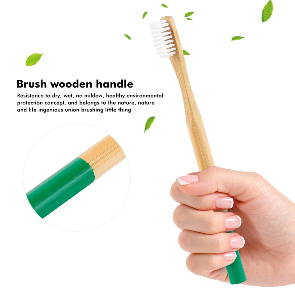 13 Colors Soft Bristles Bamboo Toothbrush Natural Eco-friendly Natural Round Handle Toothbrush Oral Care