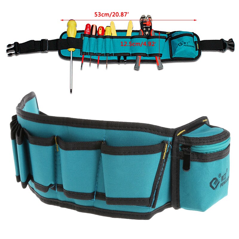 Electrician Drill Tool Bag Waist Pocket Pouch Belt Storage Holder Maintenance Kit: 10198