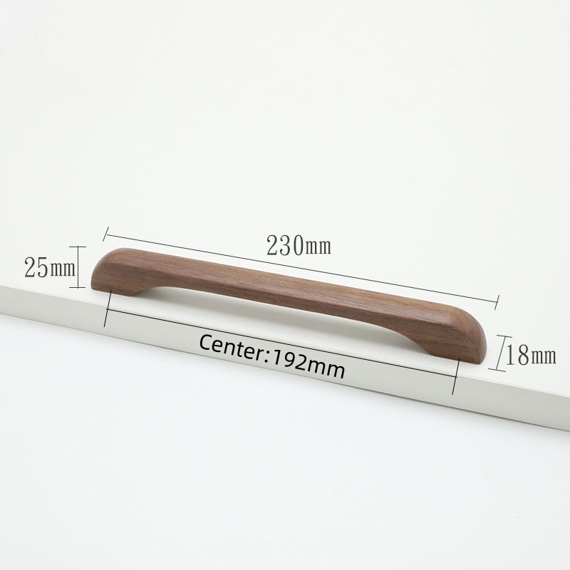 Natural Kitchen Furniture Wooden Handle Solid Wood Handles for Cabinets and Drawers Closet Dresser Wardrobe Pulls Wooden Handles: Orange