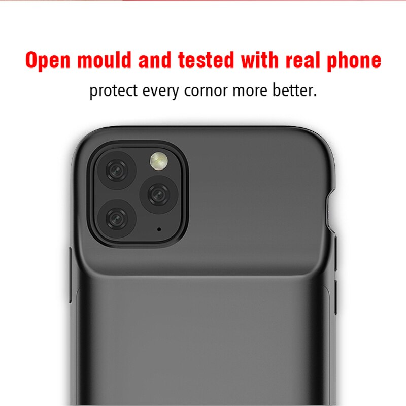 5000 mah powerbank batterijhoes voor iphone 11 pro max ultradunne outdoor snellader powerbankhoes voor iphone 11