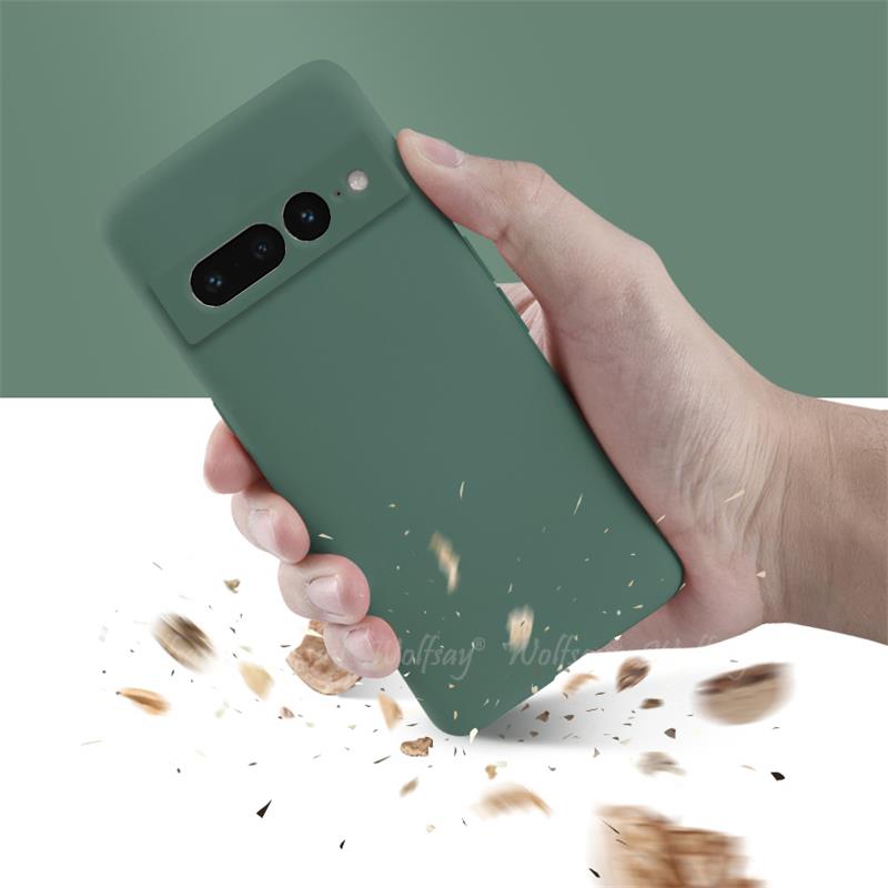 Para Google Pixel 7A funda protectora de goma de silicona líquida funda de teléfono Google Pixel 8A 8 Pro 7A 7 6A 6 Pro funda TPU Pixel 7A