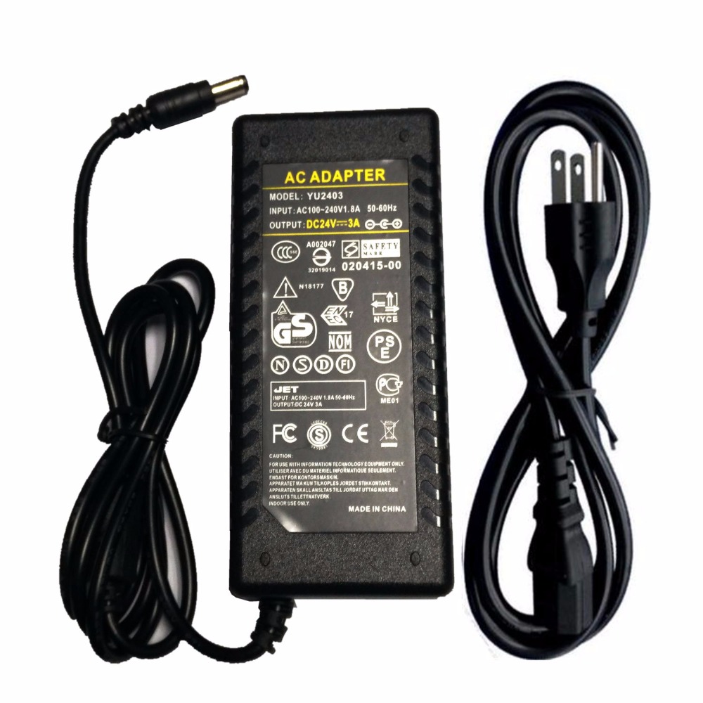 24V 3A AC DC Adapter Charger For ARGOX Printer CP-3140L CP-2140 OX-100 OS-214Plus CP-3140 Printer Power Adaptor 24V2.5A