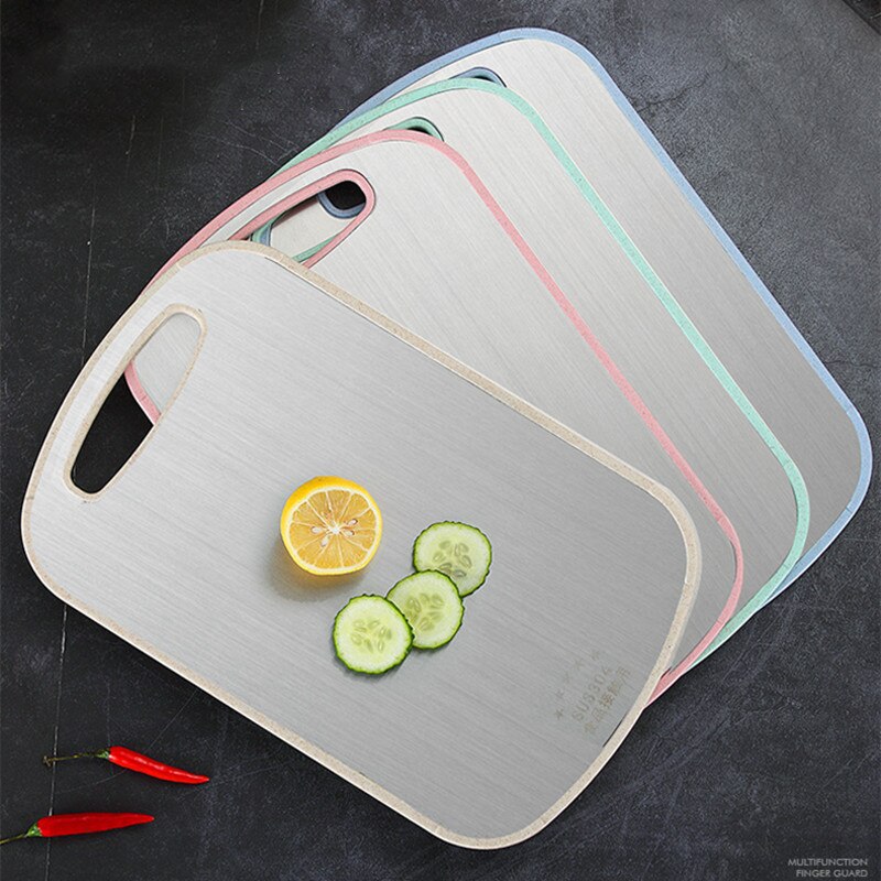 Plastic Chopping Board Non-slip Cutting Board Anti Bacterium Hang Hole Food Slice Cut Chopping Kitchen Tools