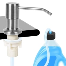 Sink Liquid Soap Dispenser Kitchen Detergent Soap Dispenser for Dish Washing Bathroom Shampoo Body Wash Lotion Pump Head