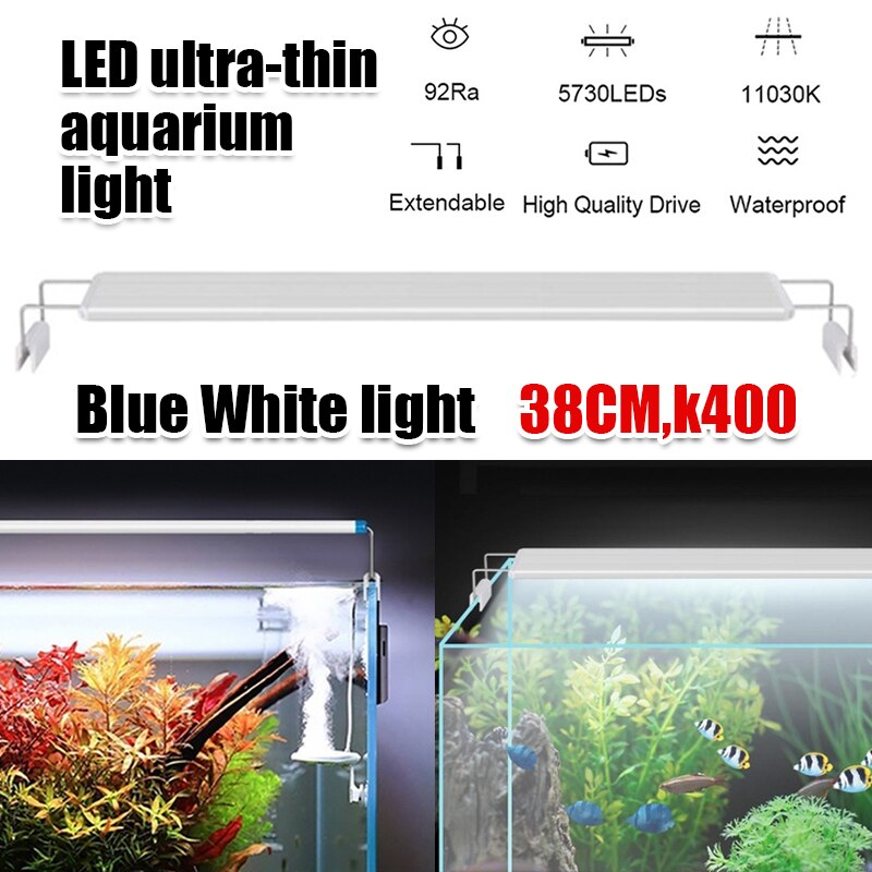 Waterproof 100-240V Underwater Light Fish Tank Light Crystal Glass Lights RGB Color Changing Submersible Aquarium Colorful: Green
