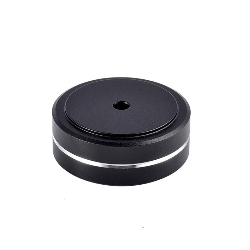 4Pcs Aluminum Speaker box Spikes Stand Feet Pad Amplifier DAC Decoder Audio Computer Rubber Buffer Floor Foot Nail: 30mm 15mm / Black