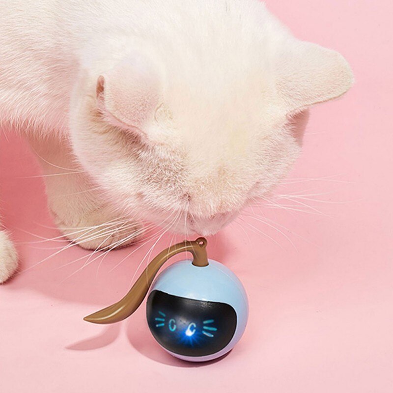 Smart Interactive Cat Toy USB Power Electric Jumping Ball Self Rotating Toys Rolling Jumping Ball For Cats Kitten Kitty 1000mAh