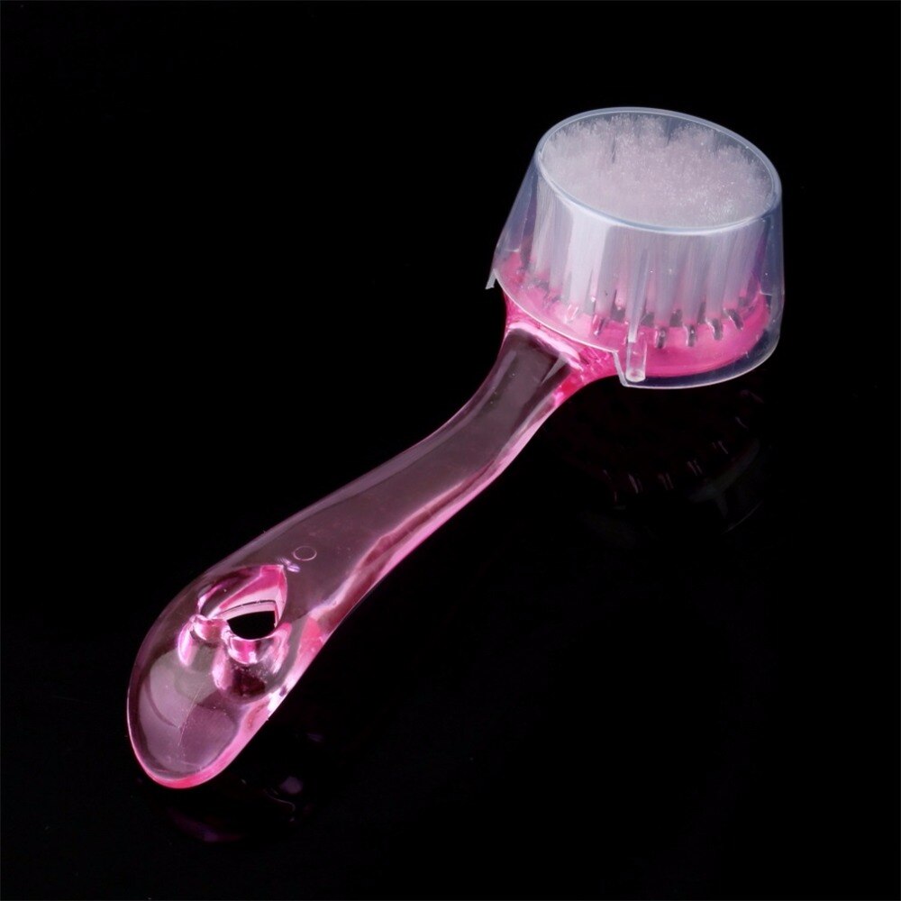 Exfoliërende Gezichtsreiniger Borstel Gezicht Reiniging Wassen Borstel Cap Zachte Haren Scrub Plastic Non-elektrische Reiniging Borstel