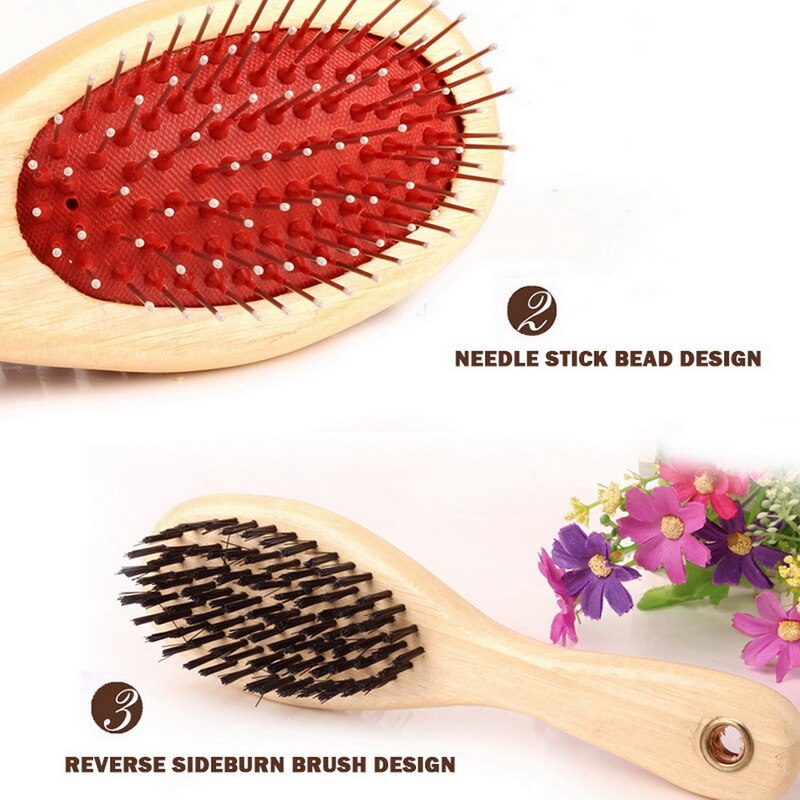 Hond Borstel Dubbelzijdig Huisdier Gelikter Borstel Kat Lang Haar Huisdieren Grooming Kam