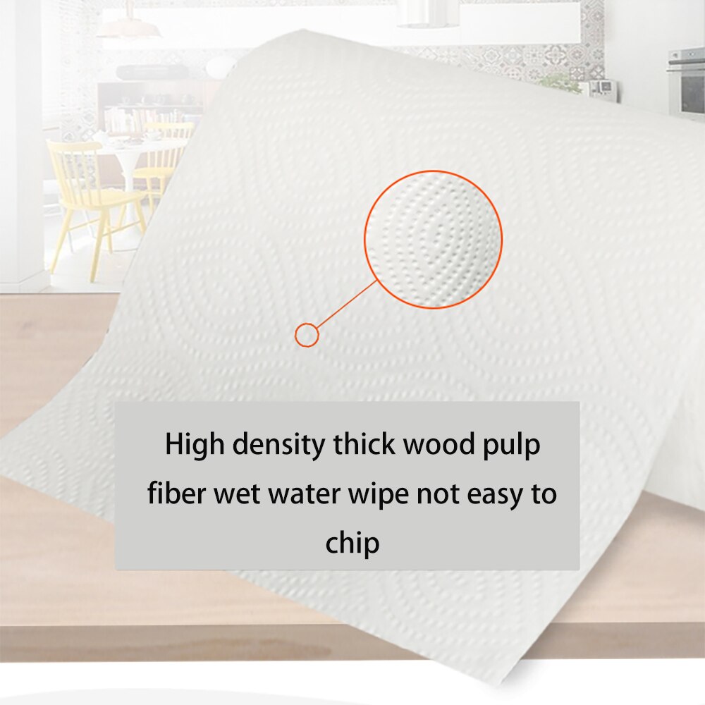 200*210mm Multipurpose 2 Rolls Kitchen Paper Absorbent Oil-Absorbing Roll Paper Disposable Tissue Household Toilet Paper