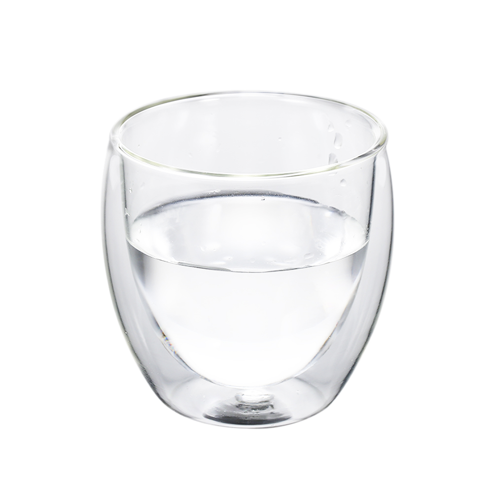 Transparent Texture Glass Cup Heat-resistant Double Wall Glass Cup Beer Coffee Cup Set Handmade Beer Mug 250ml/350ml/450ml: 250ml