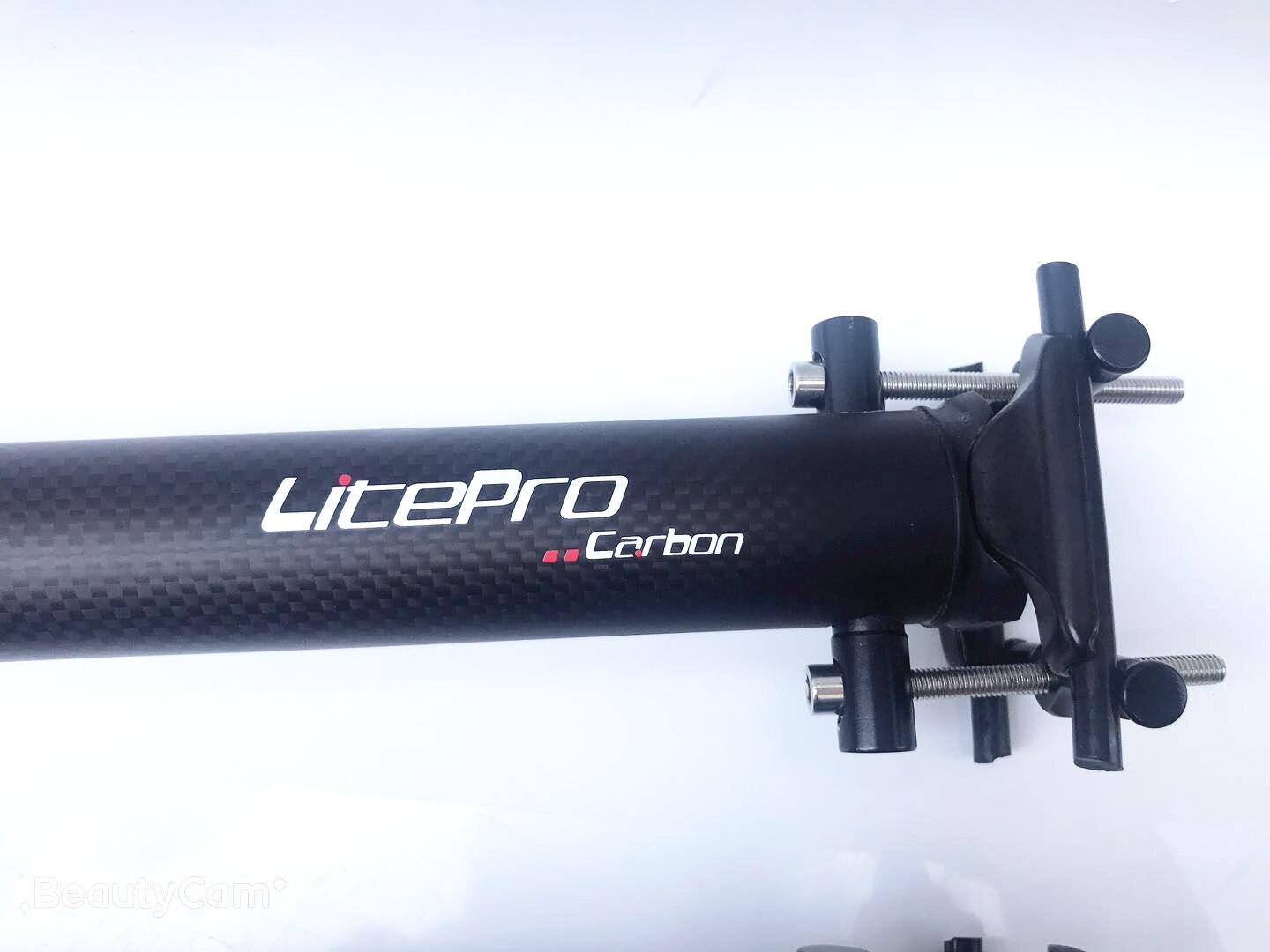 LP litepro K3 Full Carbon Fiber Seatpost 33.9mm*580mm Folding Bike 412 Carbon Seat Tube Ultralight 280g: matt black