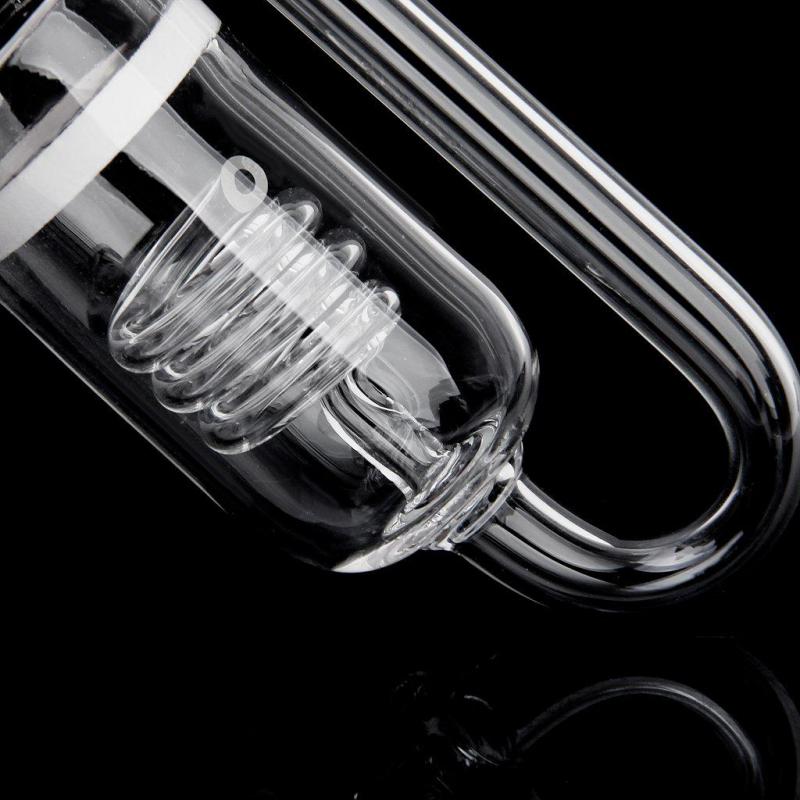HXC CO2 diffuser akvarium med keramisk skiva sugkoppar och U-rör tyst akvarium förångare för akvarier