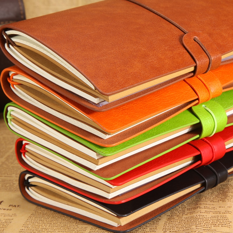 RuiZe faux leather journal reizen notebook A6 pocket notepad school dagboek note book graveren naam creatieve briefpapier