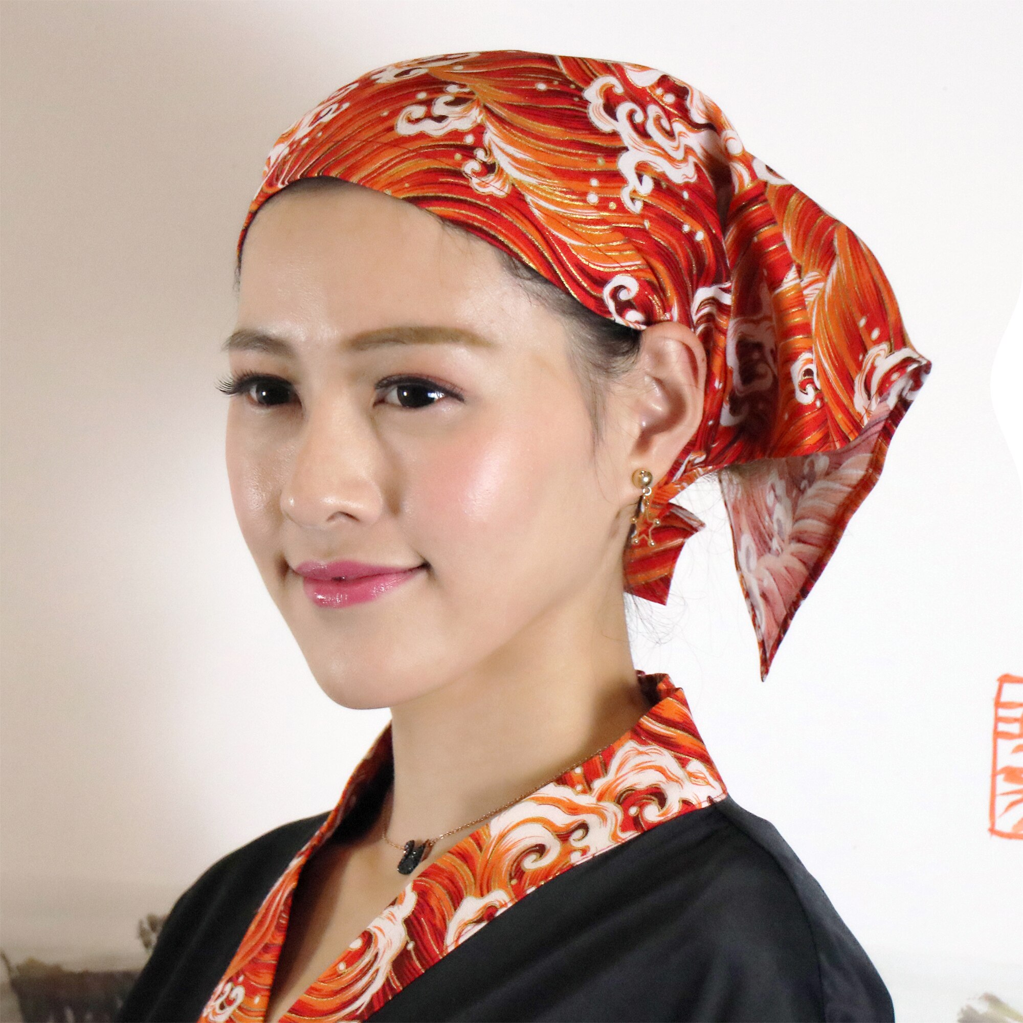 Bufanda de estilo japonés para camarero de Sushi, turbante para restaurante, gorro de cocina para Chef, gorro para cantina, Izakaya, Caffee Shop, accesorios de panadería