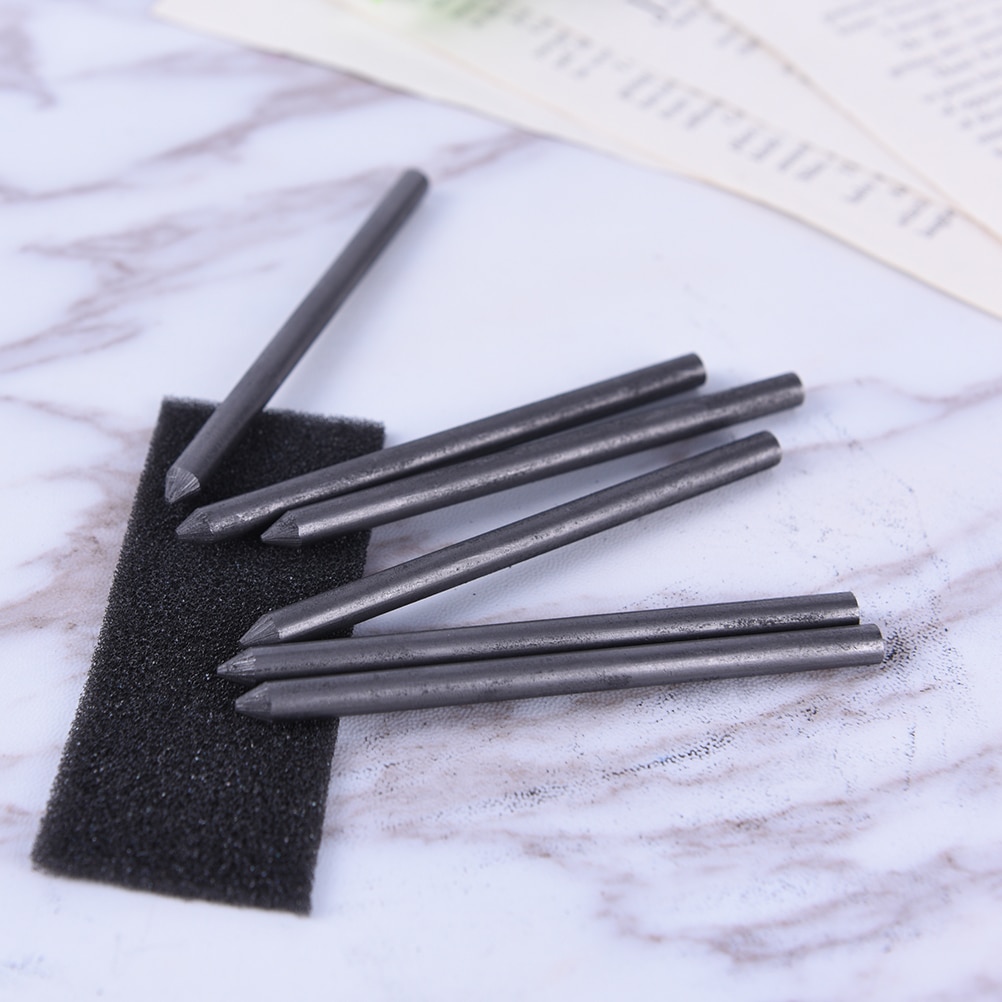 6pcs Charcoal / Graphite Pencil Lead Soft, Medium, Hard HB 2B 4B 6B 8B 14B Sketch Drawing Artist 5.6mm Mechanical Pencil Lead