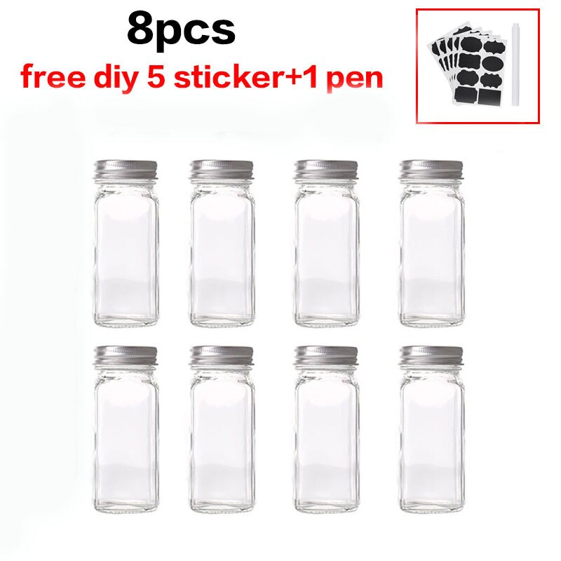 Gewürzgläser 24er Gewürzdosen Glasdosen Set Gewürz Glas Behälter Mit