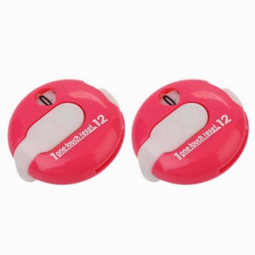 2Pcs Mini Hat Glove Clip Golf Score Counters Scoring Device Sport Accessory: Pink