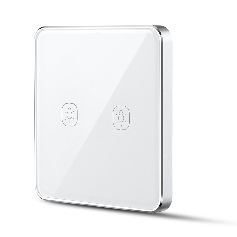 Tuya Zigbee Remote Switch Touch Sticker Control Wire Free One Two Three Gangs Work With Zigbee Hub 2mqtt: 2CH
