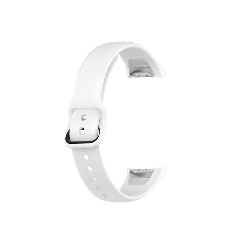 Strap Voor Samsung Galaxy Fit SM-R370 Siliconen Zwarte Gesp Horlogeband Staal Granaatscherf Voor Samsung Vervanging Pols Bandjes