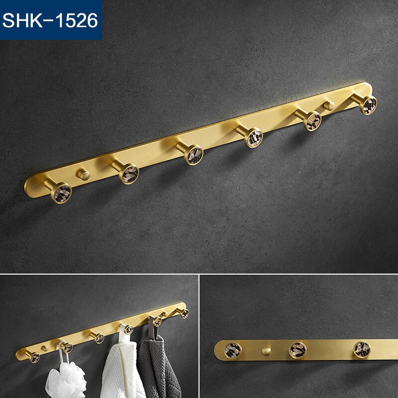 Metal Kitchen hook wall hanging bathroom hanger wall clothes row hook multiple colour: SHK-1526