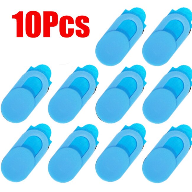 5/10/20Pcs Laptop Webcam Cover Webcam Universele Telefoon Antispy Camera Cover Voor Ipad Web Pc Macbook tablet Lenzen Privacy Sticker: 10pcs blue