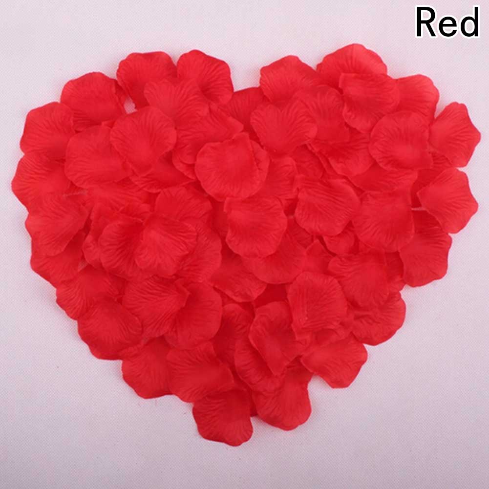 100 Pcs Bruiloft Bloemblaadjes Kunstmatige Zijden Rozenblaadjes Bloemen Petalas Petalos Wedding Bridal Shower Aisle Vaas Decor Confetti: RD1