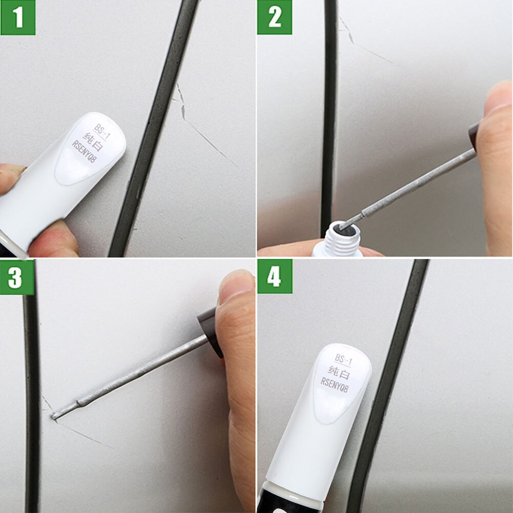 Auto Kleur Verf Reparatie Scratch Remover Wit Rood Zwart Zilver Kleur Pro Herstellen Kras Reparatie Verf Pen Clear Paint Care