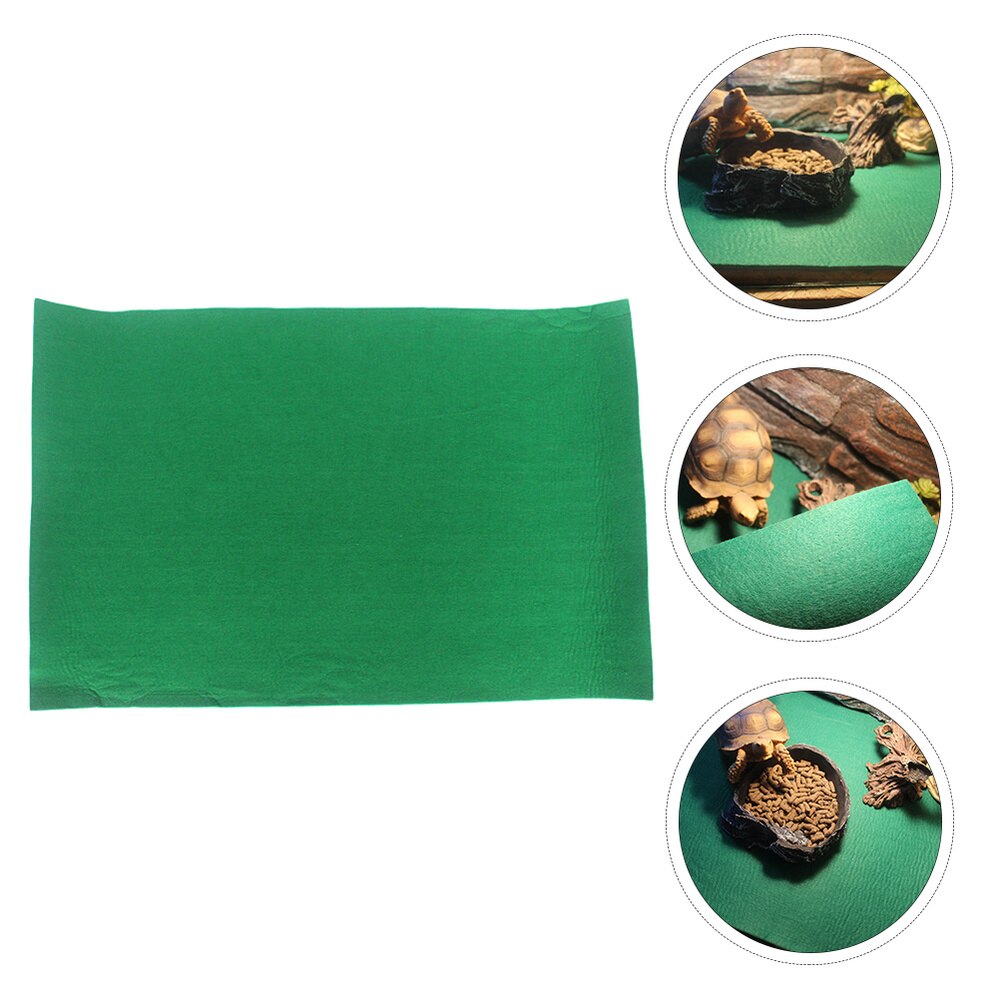 Reptile Carpet Terrarium Liner Bedding Substrate Beard Dragon Mat Supplies