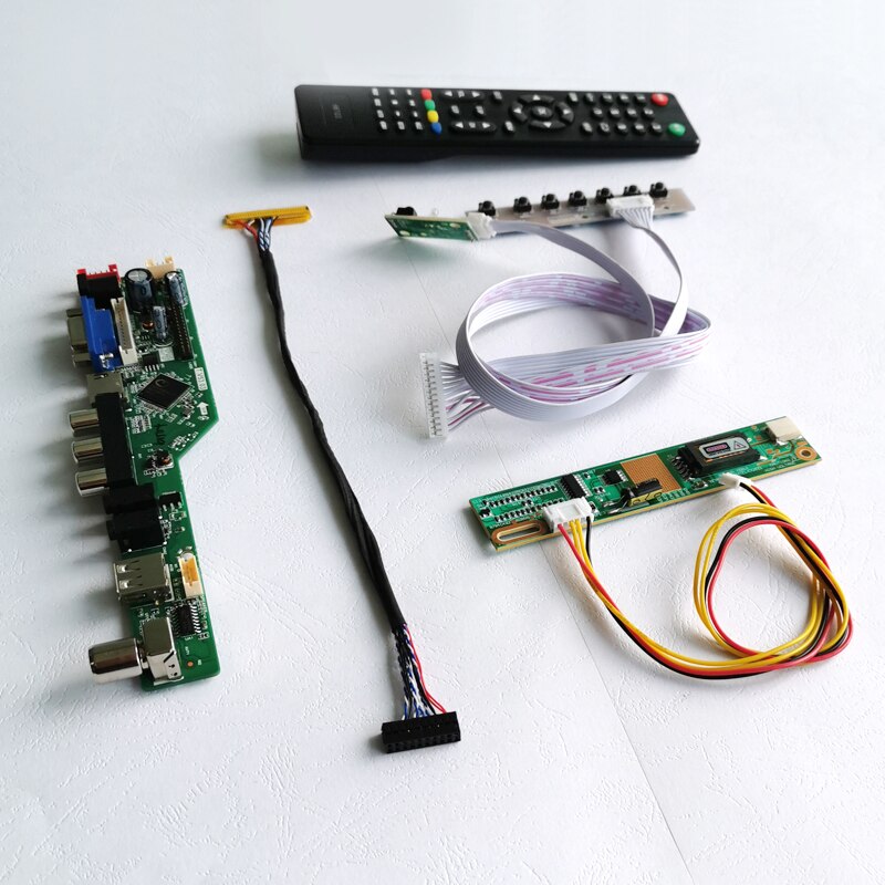 Dopasuj LP141WP1/LTN141WD 1-CCFL panel laptopów 30 pinów LVDS 1440*900 14.1 "Audio hdmi vga USB zdalny wyświetlacz LCD zestaw płyty kontrolera