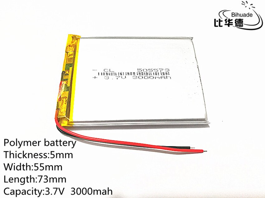 1 stück/lot liter energieakku 3.7v 2500 mah 505573 lithium-polymer-akku li-ion lipo wiederaufladbarer akku