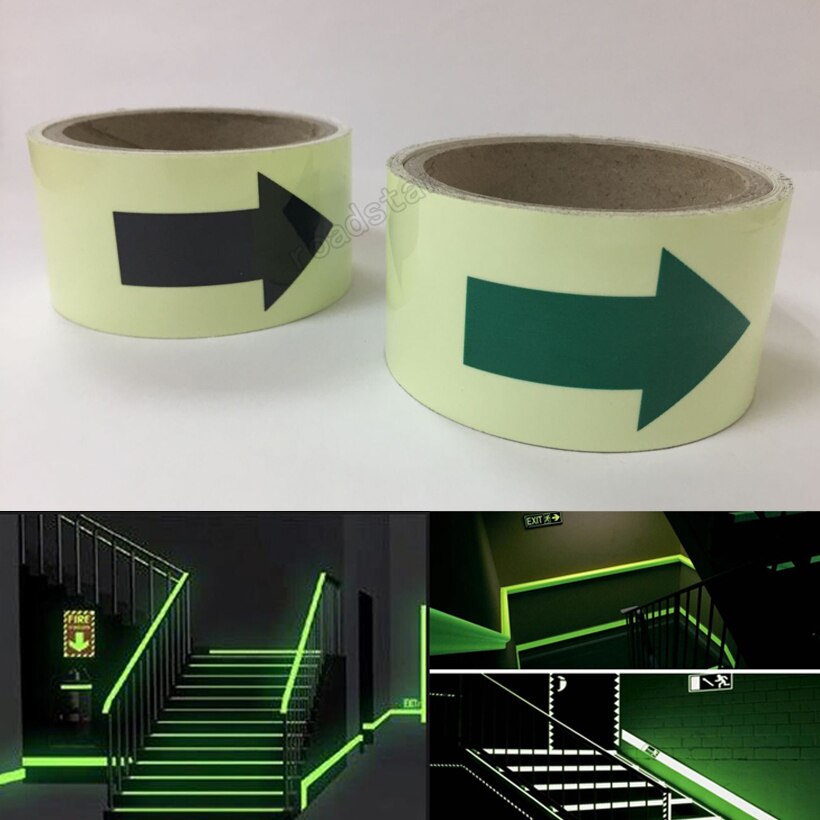 50mmX2m glow in the dark tape lasting 4 hours Luminous film for safety