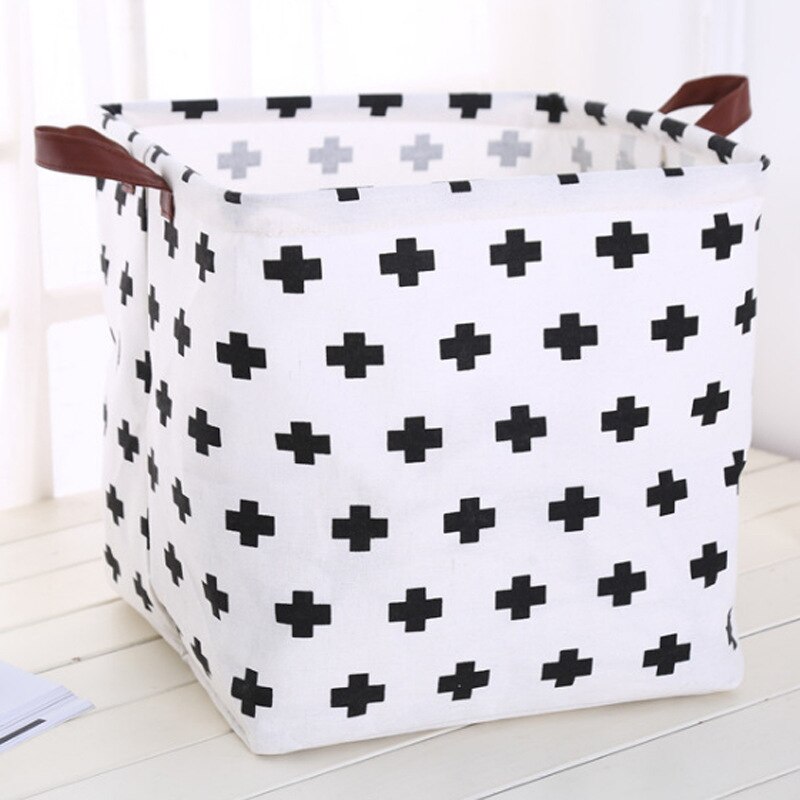 Cube boîte de rangement toile tissu panier de rangement jouet organisateur avec poignées panier pour maison bureau vêtements jouet étagère panier: Color 5