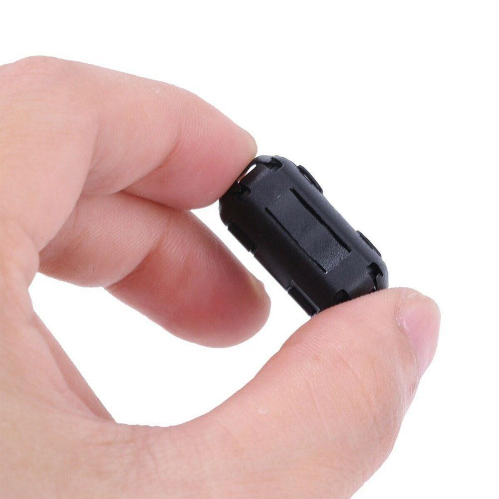 Anillo de ferrita con Clip, supresor de ruido para EMI RFI, componentes activos, filtros, 3mm, 5mm, 7mm, 9mm, 13mm, 2 uds.
