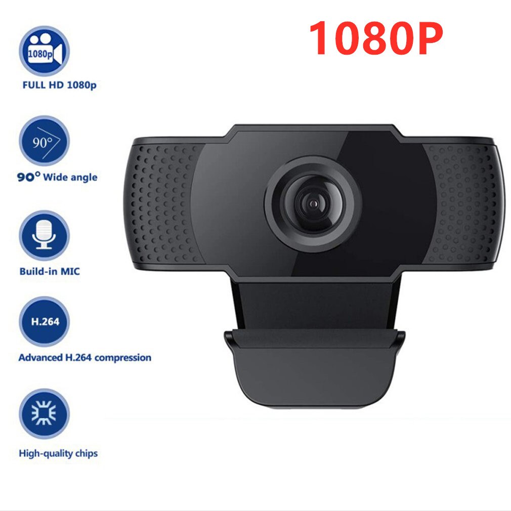 1080P Webcam Hd Web Camera Met Ingebouwde Hd Microfoon 1920X1080 Usb Webcam Breedbeeld Video