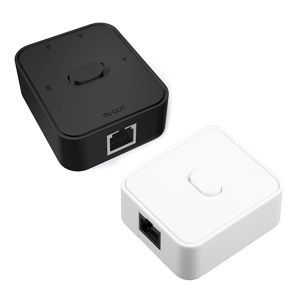 Selettore switch di rete RJ45 a 2 porte 2 in 1 uscita/1 ingresso 2 uscite Switcher di rete Splitter Switch di rete Distributore di rete Gigabit
