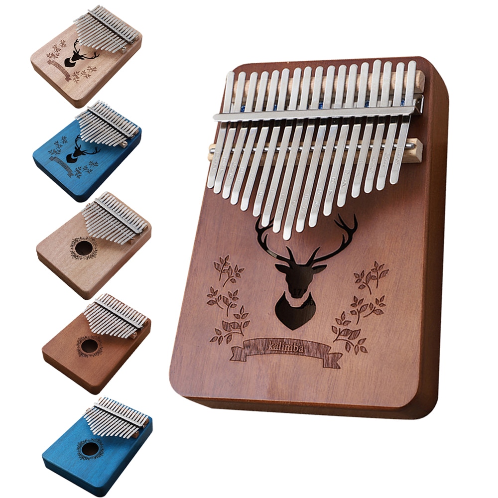 Kalimba daumen klavier 17 Schlüssel Kalimba Afrikanische Daumen Finger Klavier Holz Kalimba Tragbare Musical Instrument kalimba daumen klavier