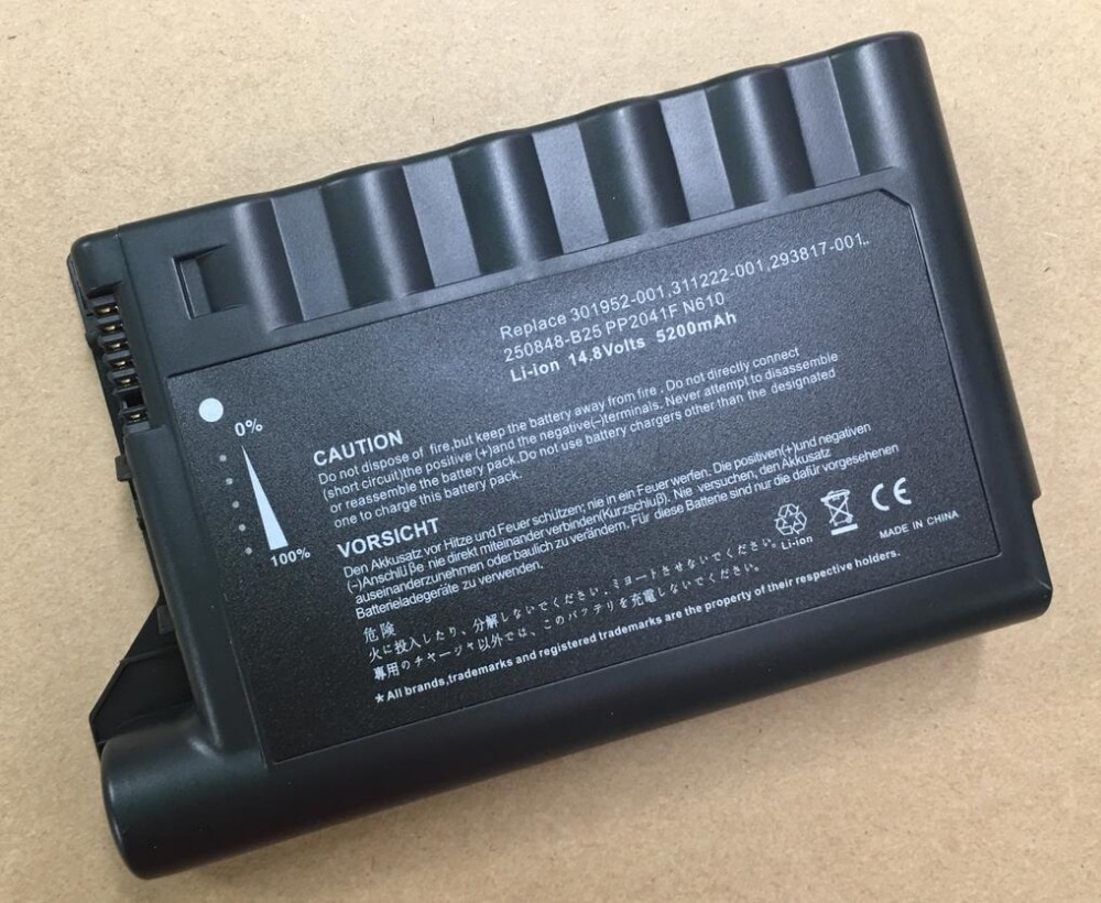 Laptop Battery For HP COMPAQ Evo N600 N600C N610C N610V N620C 311222-001 293817-001 301952-001 229783-001 PP2040 PP2041F